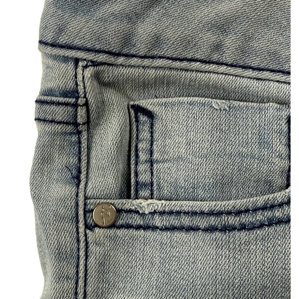 Simply Vera Vera Wang Women's Blue Denim Capri Jeans Mid Rise Size 4 - Picture 7 of 10